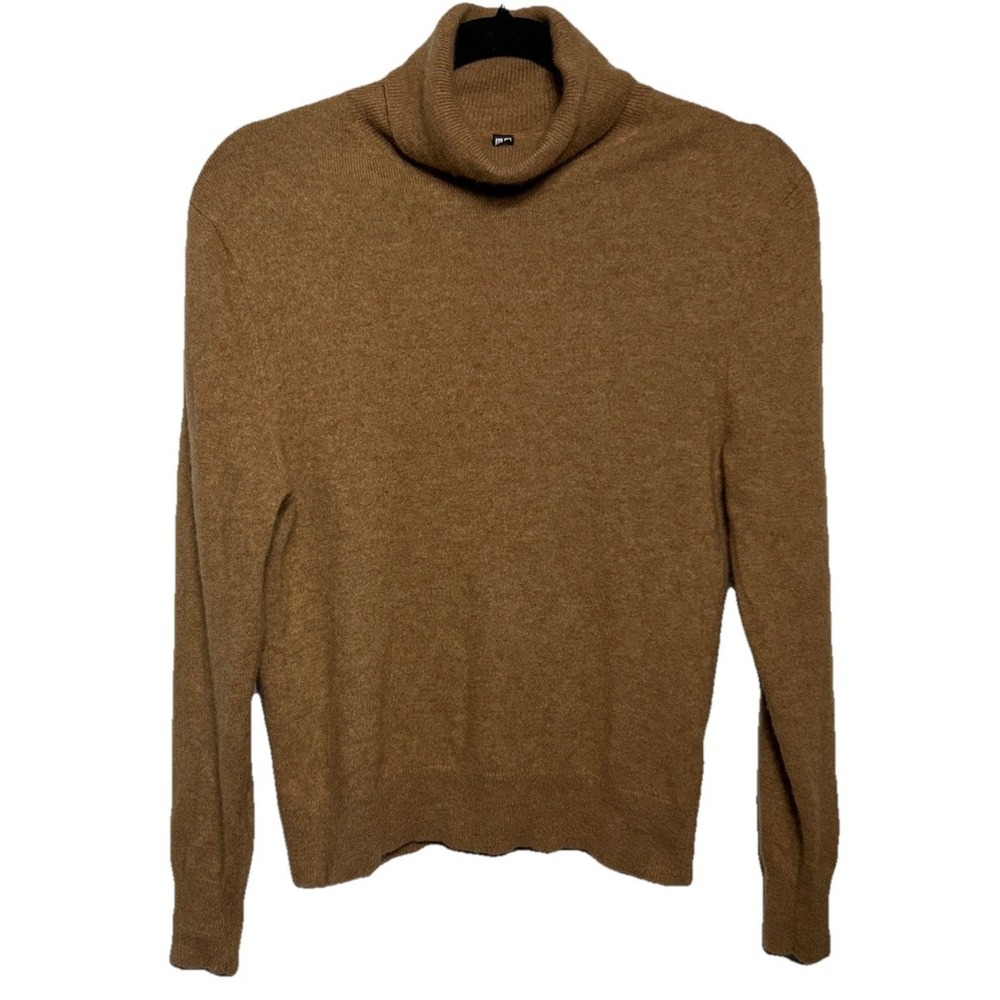 Uniqlo‎ 100% Cashmere Turtleneck Sweater Carmel Brown Women's Size XS